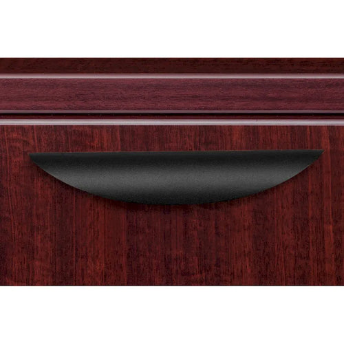 Lateral-Aktenschrank mit 3 Schubladen, 42 Zoll, Standhöhe, abschließbar, mit Vollauszug, Mahagoni